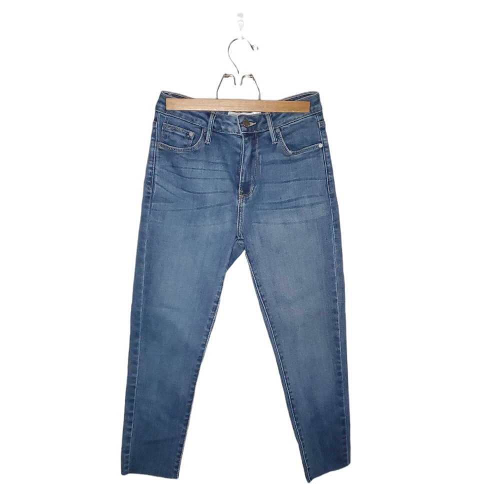 JUST BLACK DENIM High Rise Skinny Jean Cut Ankle
